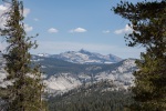 Hiking up to the May Lake High Sierra Camp, view of Clark's Peak, Yosemite, July