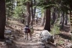 Leaving May Lake High Sierra Camp, Yosemite, Juy