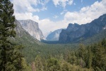 View of Yosemite Valley from the road south to Wawona, July