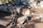Playing cards at May Lake, in the high country of Yosemite, July