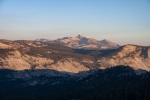 Evening view of Mt. Clark from May Lakein the high country of Yosemite, July