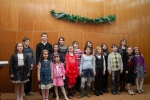 The kids in a ballet and piano performance in Blagoevgrad, December