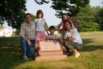 Visiting the grave of Greg’s father Arthur in Maryland, June