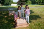 Visiting the grave of Greg’s father Arthur in Maryland, June