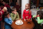 The twins celebrated their birthday with family members in Krupnik in early December