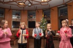 The kids taking part in a Christmas show in Blagoevgrad in late December