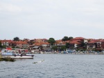 Approaching  Nessebar on the boat from Vlas, August