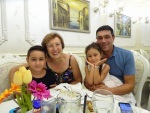 Visiting Emi's cousin in his hotel in Vlas