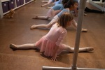Joyce in ballet class, Carmel, January