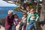 Trips in February to scenic Point Lobos state park near Grandma Joyce's house