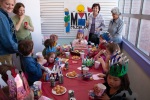 Celebrating Mina's fourth birthday at a children's museum in Monterey, 20 March