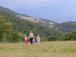 In the high mountain near Krupnik where Emi's uncle Ivan and family were doing some farming, June