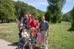 Going for a walk in a park in Blagoevgrad with friends, June