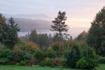 The view from our motel room on Vancouver Island, October