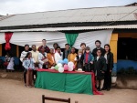 A humble graduation ceremony at a local public school with some friends, June