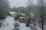 The view from our master bedroom window after a snow, January