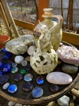 Decorative items on our deck, February