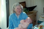 Visiting Grandma Joyce in Carmel, California, February 1999