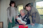 With Grandad Arthur, at Grandma Joyce's house, Carmel, California, February