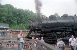 An historica train near the park in western Pennsylvania, August
