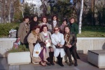 Emi with cousins, Blagoevgrad, March