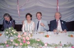 The head table during the reception