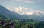 Finally the clouds cleared and we could see the mountains, Wengen, Switzerland