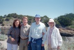 In the Point Lobos state park with  Grandma Joyce and Greg's brother Roger, Carmel, July