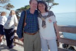 At the Lone Cyprus, Pebble Beach, with Grandma Joyce, July