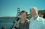 At the Golden Gate  Bridge with Greg's dad