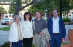 With Greg's mom and brother Roger, Crossroads, Carmel, July