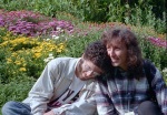 With Greg's son Ian at Dumbarton Oaks in Washington, D.C., August