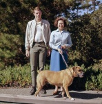 Joyce and Arthur with Becky, Pebble Beach, 6/65