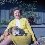 Joyce with Becky, Pebble Beach, 3/68