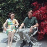 Joyce and Arthur Lyon at Arthur's house, Santa Barbard, 6/69