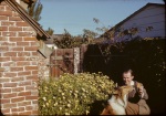 Arthur with Bruce in garden, 11/20/1941