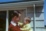 Daddy and Roger in patio, 4/6/1947