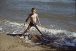 Arthur at beach, Inverness, 10/7/1951
