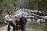 Joyce, Keith & Arthur, foot of Yosemite Falls, 4/19/1952