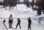 Joyce with Keith and Arthur, Badger Pass, Yosemite, 4/52
