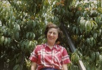 Joyce and peach tree, Geyserville, 7/52