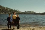 Joyce, Keith & Arthur, Tenaya Lake, Yosemite, 8/12/1952