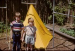 Palo Alto, yard, Roger & Greg, 6/14/1953