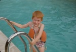 Mother Lyon's pool: Greg, 8/15/1953