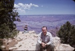 Daddy Arthur and Keith at Grand Canyon, 5/18/1954