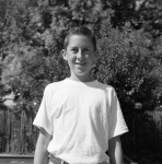 Keith in garden 6/29/1954