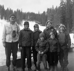 Badger Pass: Our family, Bob Ricklefs, Dennis Ketchum 2/25/1955