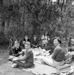 Roger's birthday picnic on our Pebble Beach lot 5/22/1955
