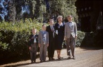Joyce with boys, Ford Country Day School commencement, 6/55