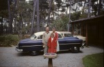 Pebble Beach: Stroesslers at our rented house, 9/10/1955
